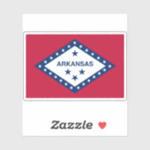 米国アーカンソー州国旗 シール (シート)