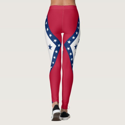 米国アーカンソー州州州旗のあるレギンス レギンス (裏面)