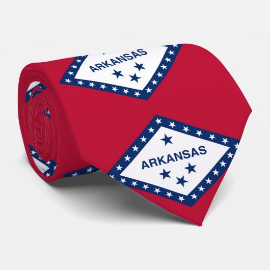 米国アーカンソー州旗とネクタイ ネクタイ (ロール)