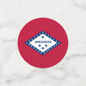 米国アーカンソー州旗を持つテーブル紙吹雪 コンフェッティ (スモール正面)