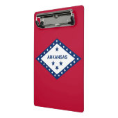 米国アーカンソー州旗を持つミニクリップボード ミニクリップボード (アングル2)