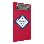 米国アーカンソー州旗を持つミニクリップボード ミニクリップボード (アングル)