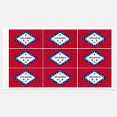 米国アーカンソー州旗を持つ愛国的な州 ラベル (シート)