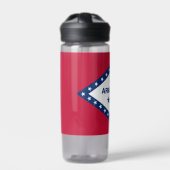 米国アーカンソー州旗を持つ水の州 ウォーターボトル (正面)