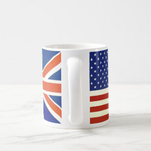 米国イギリスの旗 コーヒーマグカップ