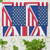 米国イギリス キッチンタオル (折り畳み)