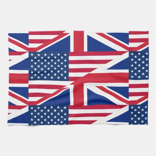 米国イギリス キッチンタオル (横)