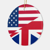 米国イギリス セラミックオーナメント (左)