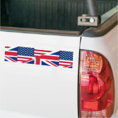 米国イギリス バンパーステッカー (トラック上)