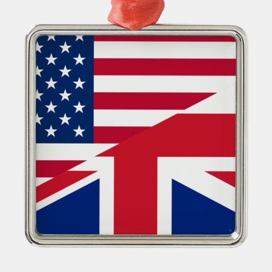 米国イギリス メタルオーナメント (正面)