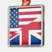 米国イギリス メタルオーナメント (左)