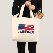米国イギリス ラージトートバッグ (正面(商品))