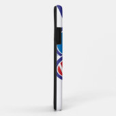 米国イスラエルハート国旗 Case-Mate iPhoneケース (裏面/右)