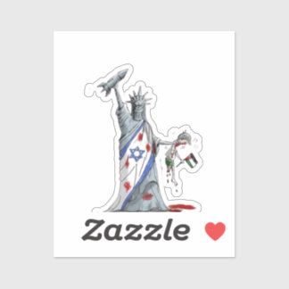 米国イスラエル大量虐殺シール無料パレスチナ無料ガザ シール