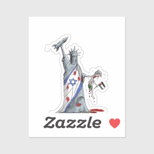 米国イスラエル大量虐殺シール無料パレスチナ無料ガザ シール (シート)