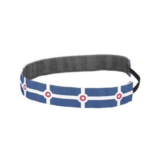 米国イスリップまたは滑ることインディアナポリス州旗を持つノンヘッドバンド アスレチックヘッドバンド (右)