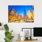 米国イリノイ州シカゴ ポスター (ホームオフィス)