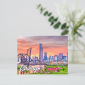 米国イリノイ州シカゴ ポストカード (スタンド正面)