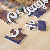 米国イリノイ州シカゴ、ミシガン湖 ジグソーパズル (側面)