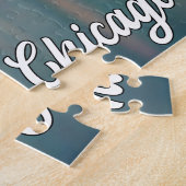 米国イリノイ州シカゴ、ミシガン湖 ジグソーパズル (側面)