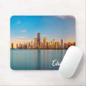 米国イリノイ州シカゴ、ミシガン湖 マウスパッド (マウス)