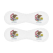 米国イリノイ州旗を持つ愛国野球 野球ボール (パネル)