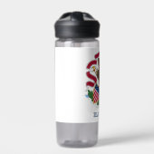 米国イリノイ州旗を持つ水州 ウォーターボトル (正面)