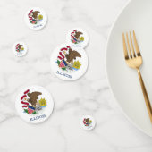 米国イリノイ州旗を持つ表紙吹雪 コンフェッティ (グループ)