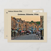 米国イリノイ州，ガレナ ポストカード (正面/裏面)