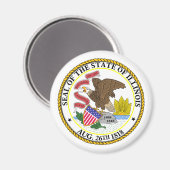 米国イリノイ マグネット (正面/裏面)