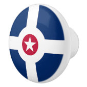 米国インディアナポリス州旗とセラミックノブの引っ張り セラミックノブ (右)