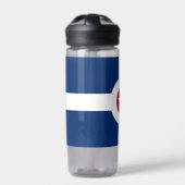 米国インディアナポリス州旗を持つウォーターボトル ウォーターボトル (正面)
