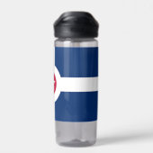 米国インディアナポリス州旗を持つウォーターボトル ウォーターボトル (背面)