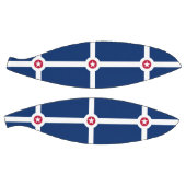 米国インディアナポリス州旗を持つフルサイズバスケットボール バスケットボール (パネル)