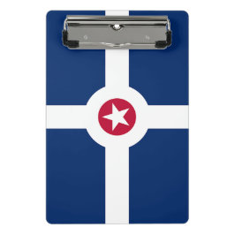 米国インディアナポリス州旗を持つミニクリップボード ミニクリップボード