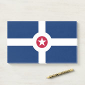 米国インディアナポリス州旗を持つ備考 ポストイット (デスク)