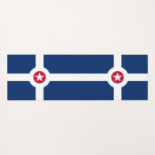 米国インディアナポリス州旗を持つ愛国的なヨガマット ヨガマット (裏面(横))