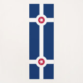 米国インディアナポリス州旗を持つ愛国的なヨガマット ヨガマット (正面)