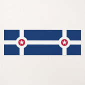 米国インディアナポリス州旗を持つ愛国的なヨガマット ヨガマット (正面(横))