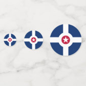 米国インディアナポリス州旗を持つ表紙吹雪 コンフェッティ (裏面)