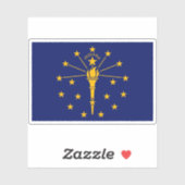 米国インディアナ州国旗 シール (シート)