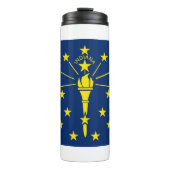 米国インディアナ州旗を持つサーマルタンブラー タンブラー (正面)