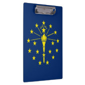 米国インディアナ州旗を持つ愛国的なクリップボード クリップボード (右)