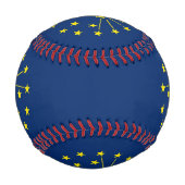 米国インディアナ州旗を持つ愛国野球 野球ボール (裏面)