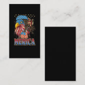 米国イーグル7月4日メリカ 名刺 (正面/裏面)