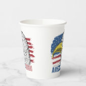 米国イーグル 紙コップ (左)