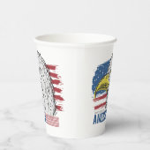 米国イーグル 紙コップ (右)