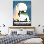 米国ウィスコンシン州イェルクス天文台ウィリアムズ湾 キャンバスプリント (インサイチュ (寝室))