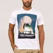 米国ウィスコンシン州イェルクス天文台ウィリアムズ湾 Tシャツ (正面)