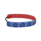 米国ウィススリップまたは滑ることコンシン州旗を持つノンヘッドバンド アスレチックヘッドバンド (左)